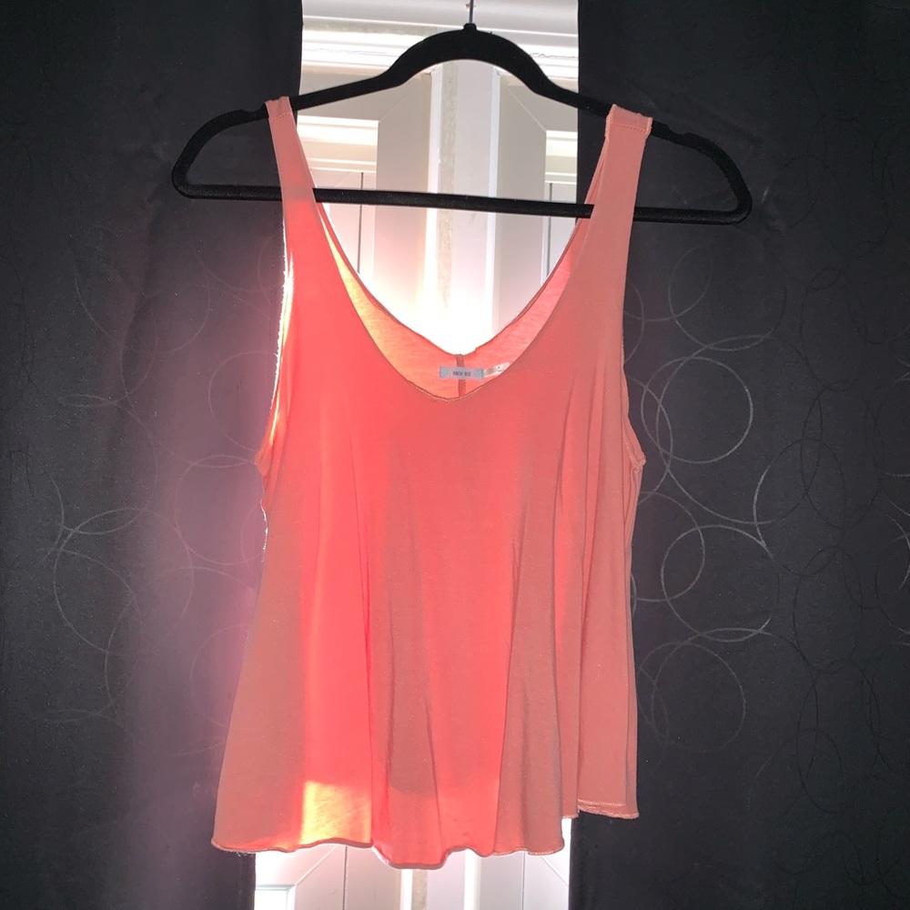 Peach Flowy Tank